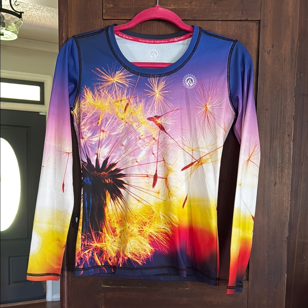 INKnBURN Dandelion Long Sleeve Top Size XS